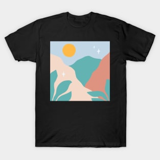 boho/groovy nature sun plants design T-Shirt